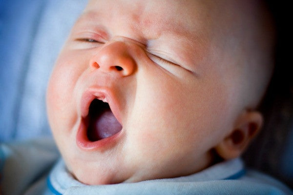 Baby yawning | Safe Sleep Space